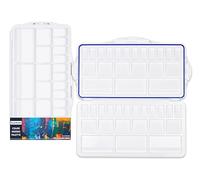 42 Puits Palette de Peinture à l'air serré, Extra Large et Pliante de Peinture Acrylique, Huile et Aquarelle pour Artistes, étudiants et Enfants