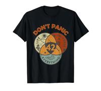 42 Réponse à La Vie, l'univers et Tout, Pas de Panique T-Shirt Graphique avec Valeur