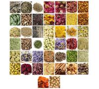 42 sachets d’Herbes séchées, kit d’Herbes pour Loisirs créatifs, Paquets d’Herbes scellés, pour Bougies, Pot-pourri, décoration, Set d’Herbes avec étiquettes pour créations