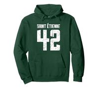 42 Saint Étienne - Design avec Une Touche française Sweat à Capuche, Unisexe pour Adultes, Vert Forêt, XXL