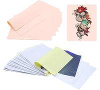 42 Sheets Tattoo Skin Transfer Paper, 12 Pieces 1mm Synthetic Skin Tattoo Paper, 30 Sheets Tattoo Paper, Tattoo Skin For Beginners And