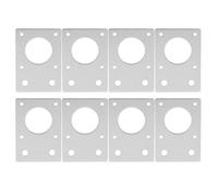 42 Support Plat de Support de Moteur Pas à Pas Plaque de Montage en Alliage d'Aluminium Robuste pour Imprimante 3D Profils en Aluminium Industriels Norme UE 42x60mm 2,5mm (Argent)