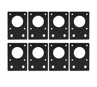 42 Support Plat de Support de Moteur Pas à Pas Plaque de Montage en Alliage d'Aluminium Robuste pour Imprimante 3D Profils en Aluminium Industriels Norme UE 42x60mm 2,5mm (Noire)