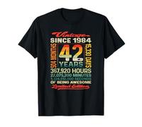 42 Years 504 Months of Being Awesome Born 1984 42e Anniversaire T-Shirt