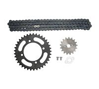 420 Kit de chaîne et pignon 37T arrière 17t avant | Ajustement universel pour 50cc 70cc 90cc 110cc 125cc Off - Machines à traits routières/VTT/go karts | Ensemble d'équipement