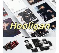 420 pièces Ensemble de cartes et autocollants de marchandise K-Pop BT5 ARIRANG Album Single HOOLIGAN, RM, Jin, J-Hope, Jimin, V, et cartes de collection double face style LOMO, cartes de vœux/marque-p