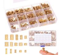 420 pièces inserts filetés M2 M3 M4 M5, assortiment d'inserts filetés métriques en laiton, inserts à chaud, écrous fendus pour électronique, machines, projets d'impression 3D