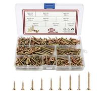 420 Pièces Vis Bois, Kit De Vis À Bois M3/M3.5/M4, Vis Autotaraudeuses Avec Boîte De Rangement, Vis Zinguées Pour Projets Diy Et Réparations