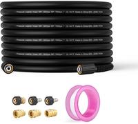 4200 PSI Flexible pour nettoyeur haute pression 1/4'' Raccord rapide - 100FT - Flexible puissant pour la pression de l'eau