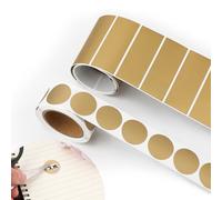 420pcs Autocollants Gratter, 300pcs Autocollants Ronds et 120pcs Autocollants Rectangulaires Étiquettes Autocollantes à Gratter Cartes à Gratter Accessoires Loterie Tirages Sort Bricolage(Or)