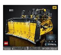 LEGO® 42131 Technic Bulldozer D11 Cat Véhicule de Chantier Télécommandé Interactif pour Adultes avec Application
