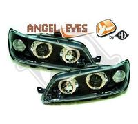 4232880 Paire de Feux Phares Angel Eyes noir pour PEUGEOT 306 de 1993 a 1997