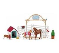 Schleich Figurines Horse Club 42458 - Chevaux invités d'Hannah avec chienne Ruby
