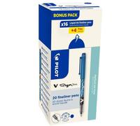 [424819] PILOT Stylo feutre V Sign Pen, VALUE PACK, bleu