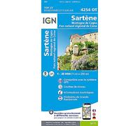 IGN Sartène.Montagne De Cagna.Pnr De Corse - Carte topographique Taille unique