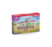 Schleich Coffret Centre équestre 42567 - Écurie avec Hannah, Lisa, 3 chevaux, 115 pièces