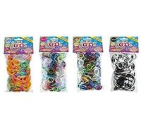 4260278550973 Lot 24x CRAZE Loombands 600 élastiques + 20 clips 10x18,5cm