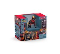 Schleich ELDRADOR Creatures | BattleCave Hyène de Lave 42674 | Set avec Battle Cave ELDRADOR, Monstre, Mur de tir et Cristal | Caves empilables pour créer Une arène | Jouet dès 7 Ans | 27 pièces