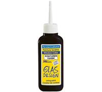 KREUL 42774 - Window Color Peinture contour pour fenêtre Noir Flacon de 80 ml Pour une meilleure délimitation des motifs Pour surfaces lisses (verre, miroir, carrelage)