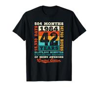 42e Anniversaire 42 Ans 504 Mois d'être génial né 1984 T-Shirt