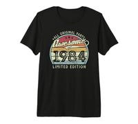 42e Anniversaire de l'édition limitée Retro Vintage 1984 T-Shirt Haut de Gamme