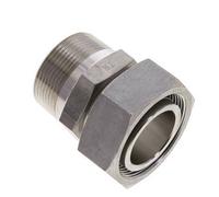 42L & 1-1/2'' NPT en acier inoxydable Raccord tournant droit avec filetage mâle 160 bar Ajustable ISO 8434-1