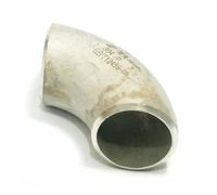 42mm O/D 304 Stainless Steel 90 Degree Elbow Butt Welded Pipe Fitting Water gas Oil