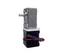42mm Stepper electronic starter Extruder Gear Nema17 Stepper electronic starter Ratio 100,200,290,8mm Type-D Shaft Worm Gearbox for CNC milling machine CZAOINCU(Gearbox Ratio 290)