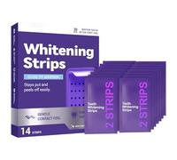 42PCS Bandes de Blanchiment Dentaire, Kit de Blanchiment des Dents, Blanchisseur Dents, Élimination des Taches Dentaires, Bande Dentaire Violet, Bandes Blanchissantes élimine Taches Café/Thé/Vin