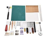 42pcs kit d'Artisanat en Cuir avec des Outils de Travail en Cuir, kit de Perforation Bricolage Professionnel Outils de Couture