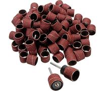 42pcs manchons de bande de ponçage des ongles & amp; Kit de tambour 3.2mm mandrins Mini perceuse outil abrasif pour accessoires d'outils rotatifs Dremel, 42 pièces 10mm, grain 240