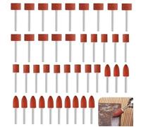 42Pcs Meules en Oxyde d'Aluminium Mèches de Ponçage pour Dremel, Meule Abrasive avec Tige de 1/8"" pour Qutil Rotatif, Mèches de Pon