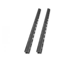 42U vertical cable management ducts 1865x92x85 mm, set= 2 pieces, black (RAL 9005)