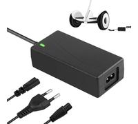 42V 2A Chargeur Trotinette Electrique Scooter Hoverboard Rapide Sécurité | Chargeur Overboard Charge 3Broches Trottinette Électrique Batterie Lithium 36V d'Alimentation Chargeurs Batterie Trottinette