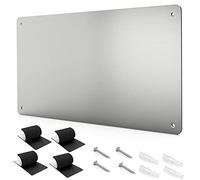 43.5 x 30 cm Acier inoxydable Tableau magnétique - pour Afficher Lettres Magnétiques, Chiffres, Animaux, De La Poésie, Pots à épices, Notes, Photos