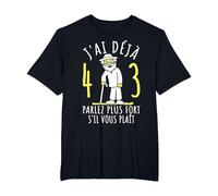 43 Ans Anniversaire Homme | J'Ai déjà 43 Ans | Humour 43ème T-Shirt, Homme Grandes Tailles, Noir, 3X Tall