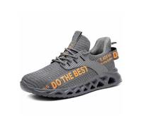 (43,grey)Steel Toe Safety Shoes for Men Women Light Protective Work Sneaker Anti-puncture Work Shoes Unisex Coustruction Safety WorkBoots