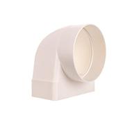 430 vents group 5906046102676 Coude de raccordement avec raccord intérieur Blanc 100 mm