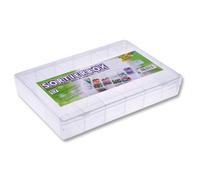 [43001] folia Boîte de rangement, PP, 17 compartiments, transparent