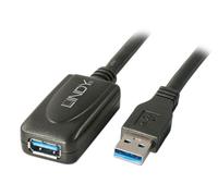 Lindy 43155 câble USB USB 3.2 Gen 1 (3.1 Gen 1) 5 m USB A Noir
