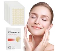 432 Pièces Patch Boutons Acne, 2 Tailles Patch Acne Pimple Anti-Acné Patch anti bouton Imperméable Autocollants Hydrocolloïde avec L'huile Tea Tree Acide Salicylique Acné Patch pour Jour et Nuit