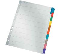 [43210000-3] LEITZ Lot de 3 Intercalaires carton blanc A4 10 divisions Onglet...