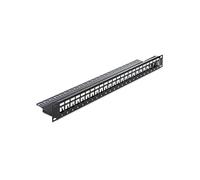 [43277] Delock Panneau de brassage 1HE 24 Keystone Ports 19,2 x 14,9mm noir