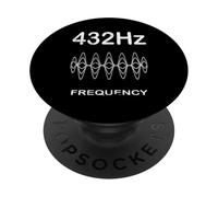 432Hz Fréquence guérison Saint Tuning Musique Studio Musicien PopSockets PopGrip Adhésif