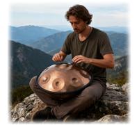 432Hz Tambour À Main En Acier De Qualité， 9/10/12 Notes Handpan Drum Pour Adultes 56cm Kurde Mineur Instruments De Musique Éducatifs Résonance Agréable(Gray,9)