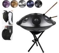 432hz Un Tambour en Ré Mineur Tambour à Main en Acier, Un Sac De Casserole Souple, Un Maillet, Un Support, Un Chiffon sans Poussière 22 Pouces 9/10/12 Notes