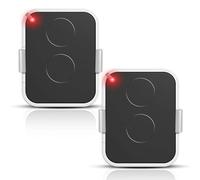 433,92 MHz 2PCS Inti Era Télécommande pour ON2E, 2 canaux Télécommande pour Portail, Code Tournant Sécurisé, Compatible Récepteurs Automatisés, Noir/Blanc