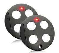 433,92 MHz Telecommande Portail, 4 Canaux Telecommande Porte de Garage, Bip Portail Porte De Garage Compatible avec MHOUSE GTX4, Code de Roulement, Lot de 2