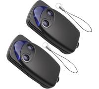 433,92 MHz Telecommande Portail Compatible avec Nice FlO2r-s, 2 Pièces Bip Portail à 2 Canaux Télécommandes Porte de Garage pour Automatisé pour FlO2r-s FLOXR FLOXIR FLOX2R OXI OX2
