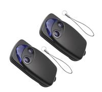 433,92 MHz Telecommande Portail pour NICE FlO2r-s, 2 Pièces Bip Portail à 2 Canaux Télécommandes Porte de Garage pour Automatisé Compatible avec Récepteurs FLOXR FLOXIR FLOX2R OXI OX2